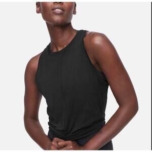 Outdoor Voices FastTrack Knot Black Tank Top Size Medium